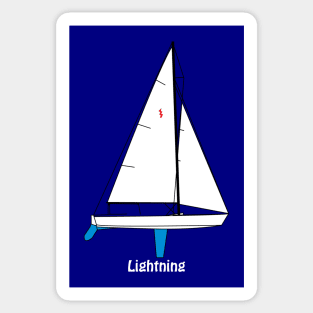 Lightning Sailboat Sticker